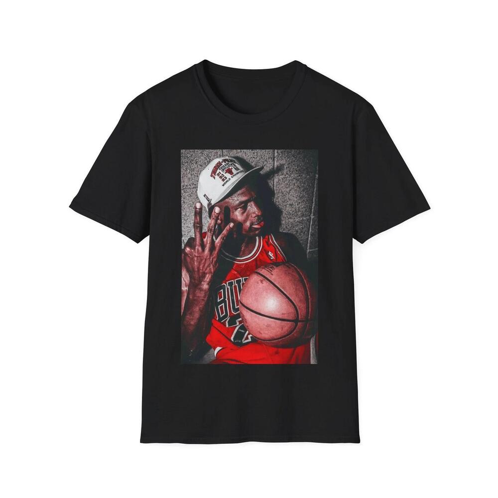 Michael Jordan 3 Peat Chicago Bulls T-Shirt Basketball Nba